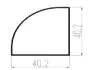 Poteau d'angle aluminium SN117A