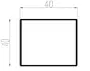 Profilé aluminium carré SN119A 40*40